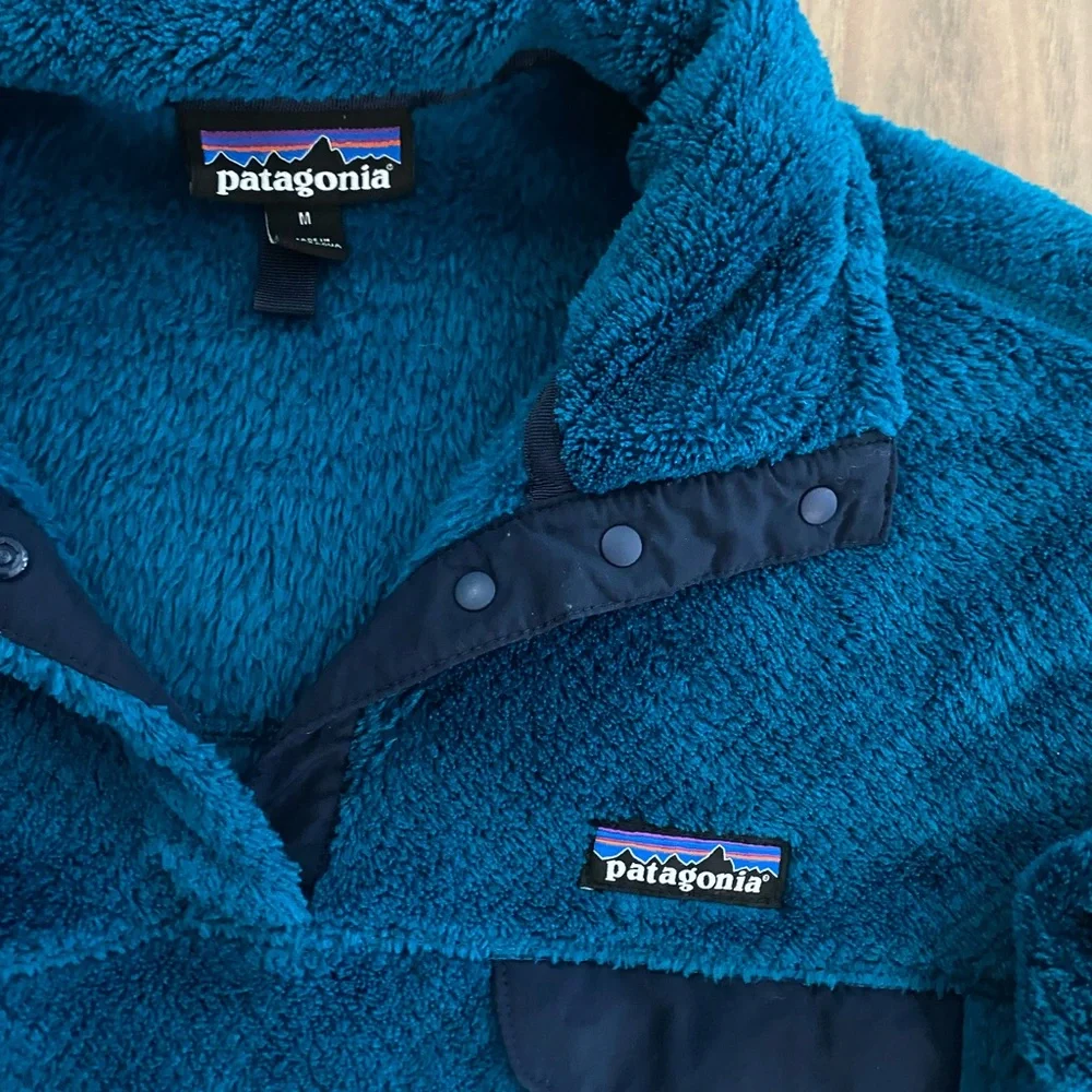 Patagonia Re Tool Snap T Fleece Pullover Sweater in Teal Women’s Med - Picture 3 of 8